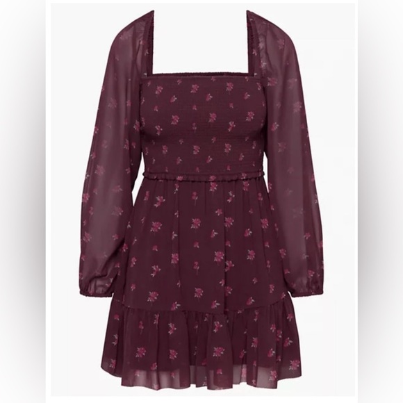 Aritzia Wilfred Tempest Mini Dress Spcd Bergendy / Vital Pink Sz. 2XS XXS - Picture 1 of 6